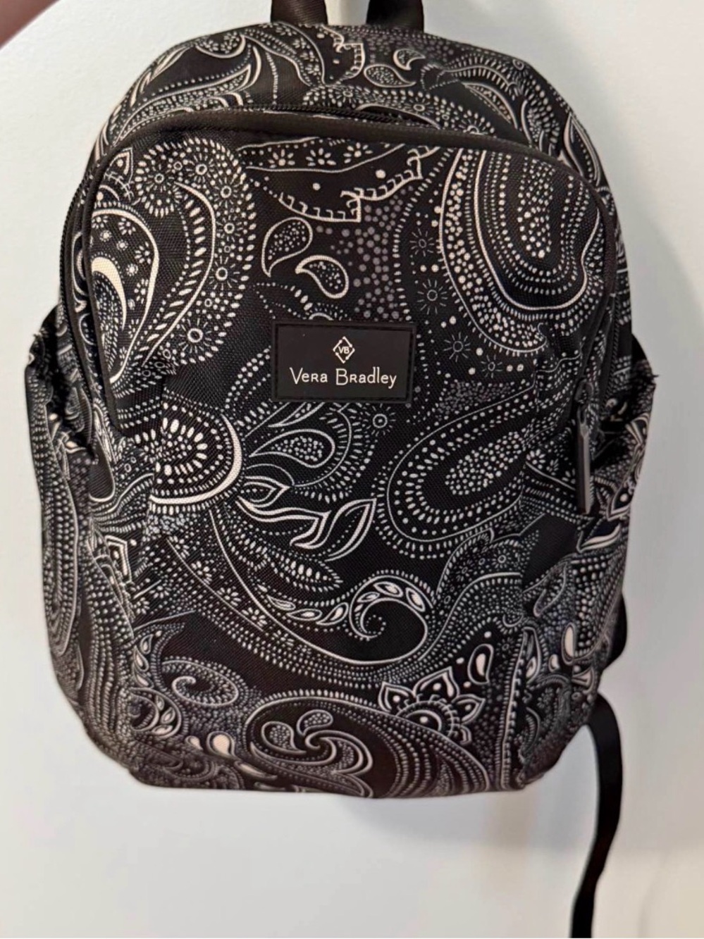 Vera Bradley Black & White Paisley Daypack
